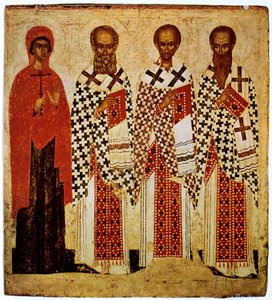 Saints Paraskeve, Gregory the Theologian, John Chrysostom and Basil the Great