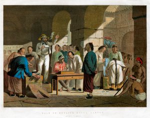 Sale of English Goods, Canton, 1858 by Unbekannt