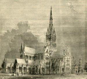 Salisbury Cathedral, 1890 by Unbekannt