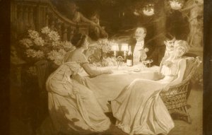 Salon 1910. Ludovic Alleaume After Dinner, 1910