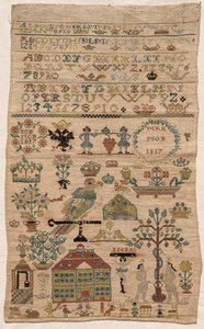 Sampler Fragment by Unbekannt