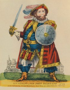 Samuel Phelps as Falstaff
