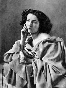 Sarah Bernhardt, French actress, 1869