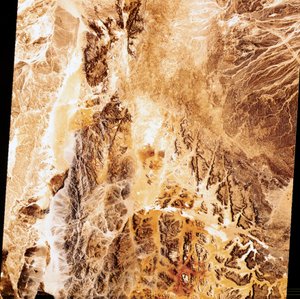 Satellites, Earth Observation, USA False colour Landsat image of the Earth by Unbekannt