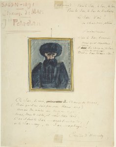 Satirical Drawing of Sâr Joséphin Péladan