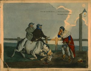 Satirical cartoon of King Richard III, c1823