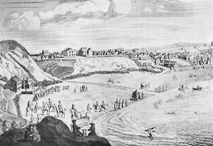Scarborough Sands in 1735 by Unbekannt