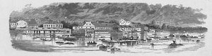 Scene at Baton Rouge during the Floods of 1874 by Unbekannt