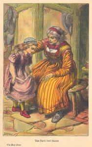 Scene from The Red Shoes by Hans Christian Andersen by Unbekannt
