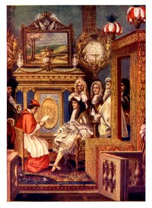 Scene from a French Court, 19th Century by Unbekannt
