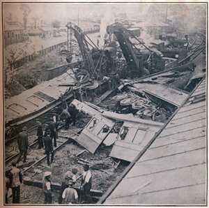 Scene of the Terrible Railway Disaster at Salisbury by Unbekannt