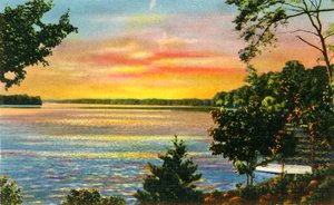 Scene on Lake Catawba, near Charlotte, N.C., 1942 by Unbekannt