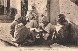 Scenes Et Types - A Game of Dominos, c1900