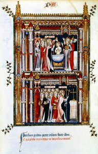Scenes from the life of St Denis, patron saint of France by Unbekannt