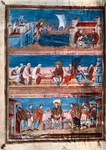 Scenes from the Life of St Jerome, from the Bible of Charles the Bald by Unbekannt