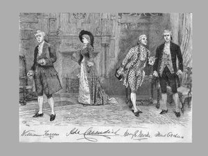 School for Scandal Play at the Vaudeville Theatre, 1882