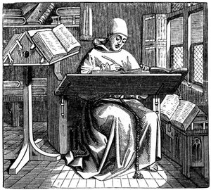 Scribe or Copyist, 15th Century, 1870 by Unbekannt