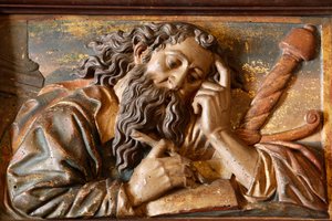 Sculpture in Mallorca Cathedral: Saint Paul, Palma, Spain