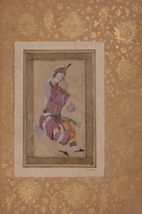 Seated Woman Curling her Hair