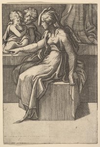 Seated Woman with Two Children