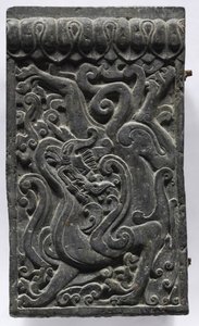 Section of a Coffin Platform: Dragon by Unbekannt