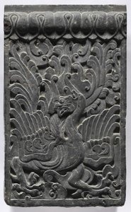 Section of a Coffin Platform: Phoenix, 550-577 by Unbekannt