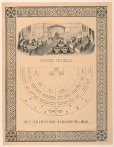 Senate Chamber, Harrisburg, Pennsylvania by Unbekannt