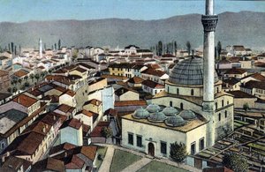 Serbia, Monastir: view of a mosque, Monastir is now called Bitola and is located in Macedonia - Postcard 1914-1918