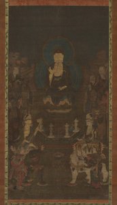 Shaka, Monju, Fugen and the Ten Great Disciples Judai Deshi