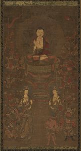 Shakyamuni Triad with the Sixteen Protectors of the Great Wisdom Sutra