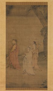 Shakyamuni coming down from the mountains, late 13th-early 14th century by Unbekannt