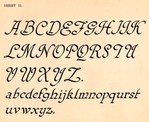 Sheet 11, from a Portfolio of Alphabets, 1929 by Unbekannt