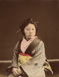 Shin, A Well-known Tea House Girl in Yokohama by Unbekannt