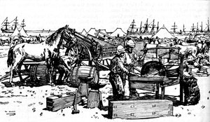 Shoeing Forge of the New South Wales Artillery at Suakim, c1885, 1902 by Unbekannt