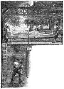 Shovelling Salt at South Durham Salt Works by Unbekannt