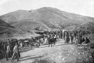 Siberian Reserve Taking Up Positions, Russo-Japanese War