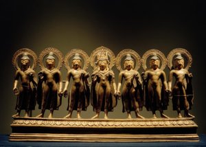Seven Buddhas / Sculpture, 10th Century