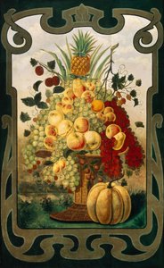 Sign board for fruit shop, Early 20th century