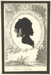 Silhouette Portrait of Natalia Kirillovna Zagryazyskaya née Razumovskaya by Unbekannt