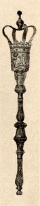 Silver mace used in the Virginia House of Burgesses, c1640-1770, 1937