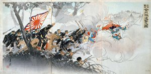 Sino-Japanese war, 19th Century. Japanese print. Private collection by Unbekannt