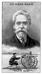 Sir Hiram Stevens Maxim, inventor of the Maxim Gun by Unbekannt