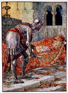 Sir Lancelot in the Chapel Perilous by Unbekannt