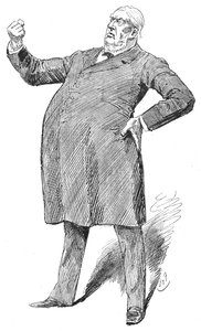 Sir William Harcourt in a fulminating moment by Unbekannt