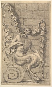 Sitting Satyrs by Unbekannt