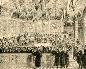 Sitting of the Parliament of Paris, 1890 by Unbekannt