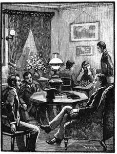Sitting room at YMCA, Exeter Hall, London, 1887 by Unbekannt
