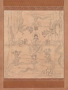 Sketch of an Inviting Rain Mandala, 12th century by Unbekannt
