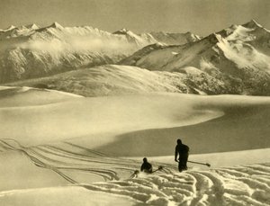 Skiing on the Gerlos Plateau, Austria, c1935