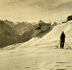 Skiing on the Schmittenhöhe, Austria, c1935 by Unbekannt